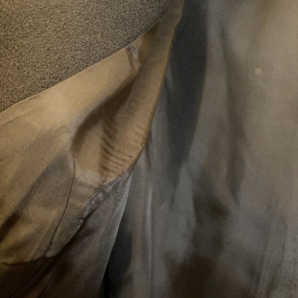 Oleg Cassini women wool black jacket, six rhinesto - Picture 7 of 9